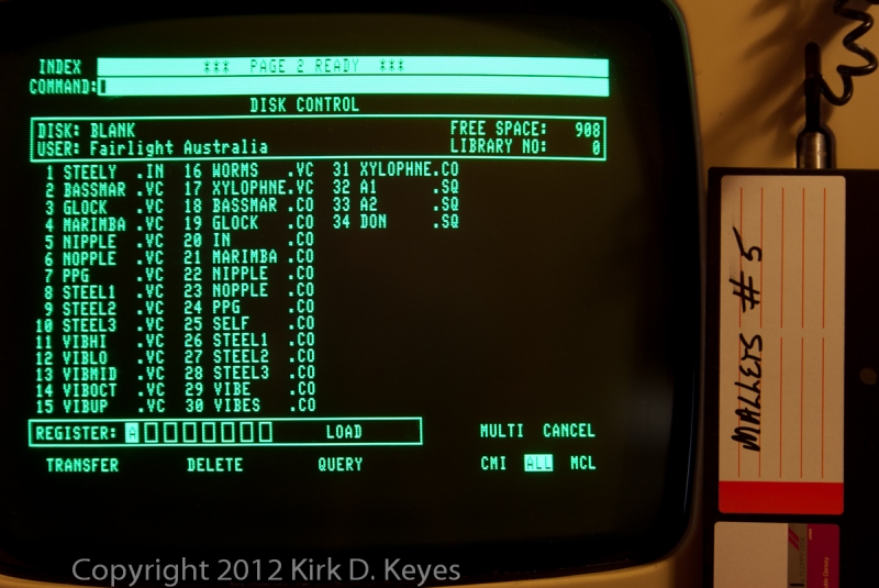 DISK LABEL: Mallets #5, DISK: BLANK, USER: Fairlight Australia