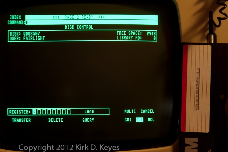 DISK LABEL: FAIRLIGHT Q-DOS OPERATING SYSTEM, DISK: QDOS507, USER: FAIRLIGHT