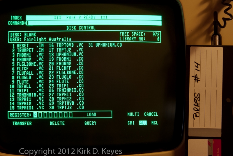 DISK LABEL: Brass #14, DISK: BLANK, USER: Fairlight Australia