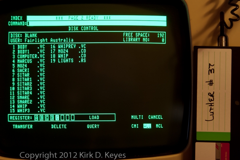 DISK LABEL: Luther #37, DISK: BLANK, USER: Fairlight Australia