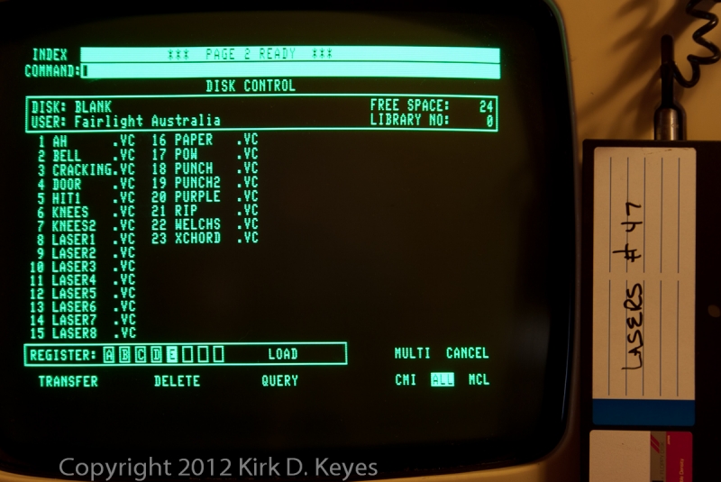 DISK LABEL: Lasers #47, DISK: BLANK, USER: Fairlight Australia
