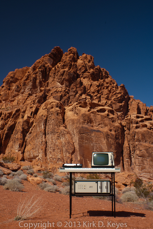 Fairlight IIx CMI at Valley of Fire State Park, Nevada, USA. Copyright 2013 Kirk D. Keyes